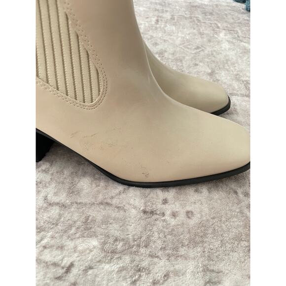 Journee Collection Knee High Square Toe Stacked Block Heel Boots Size 7 New - Picture 7 of 13